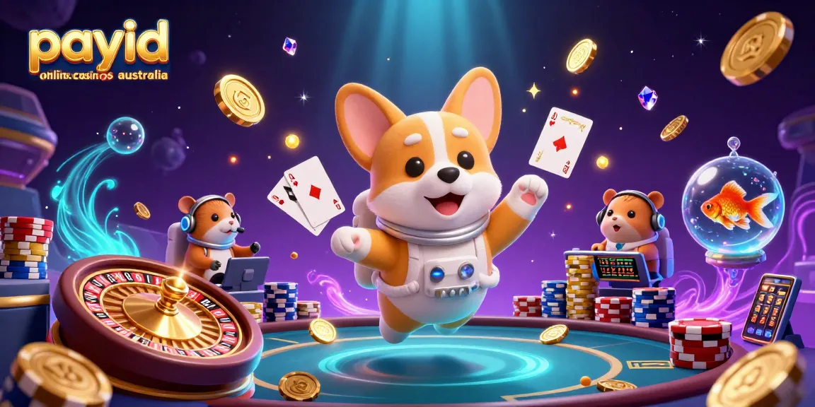 Experience payid online casinos Australia with a thrilling scene featuring casino adventures in zero gravity.